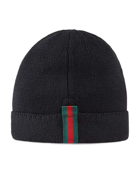 gucci web trim beanie hat|Gucci beanie hat cheap.